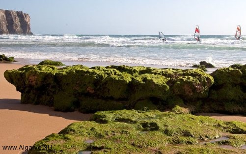One of the many beaches in the Algarve, also perfect for windsurfing.