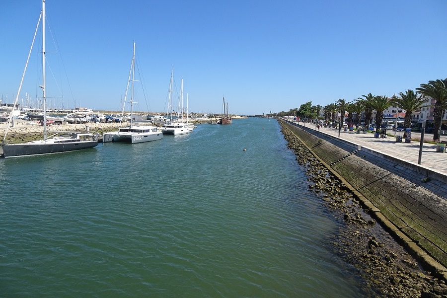 Lagos Marina along the boulevard, Meia Praia harbour