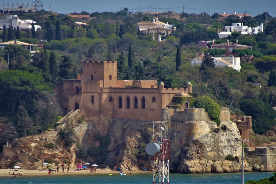 New Ferragudo castle on the river Arade, Portimao